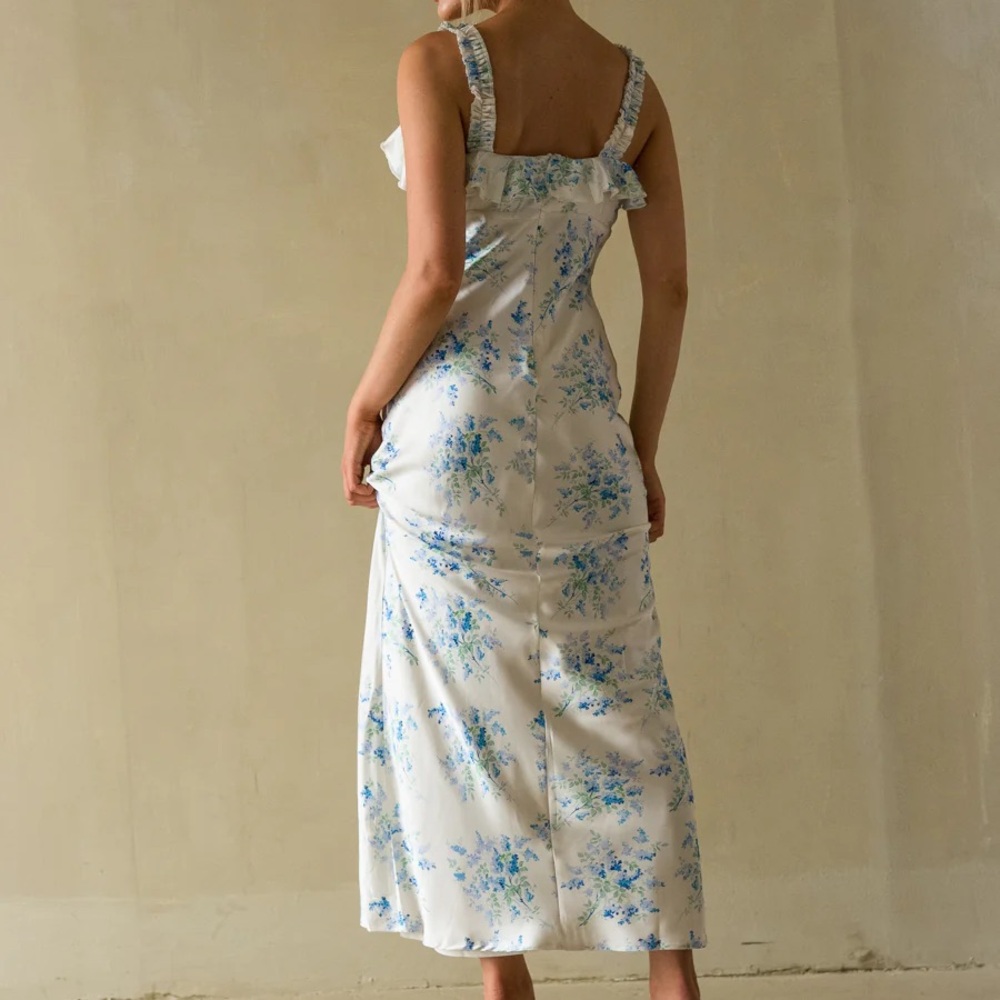 American Threads Floral Sleeveless Maxi Dress